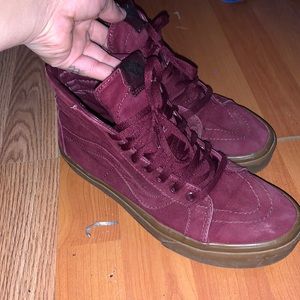 Vans sk8 hi burgundy